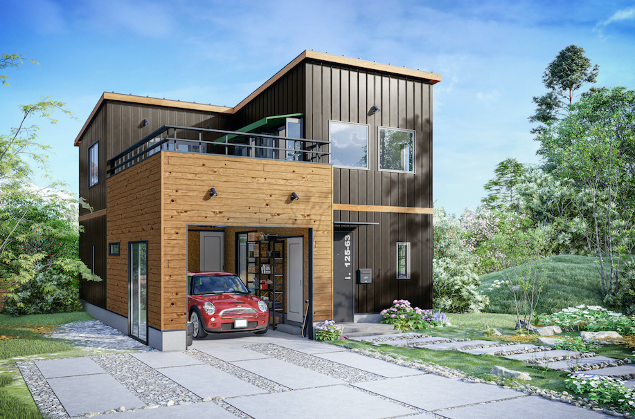 Garage style2階建外部